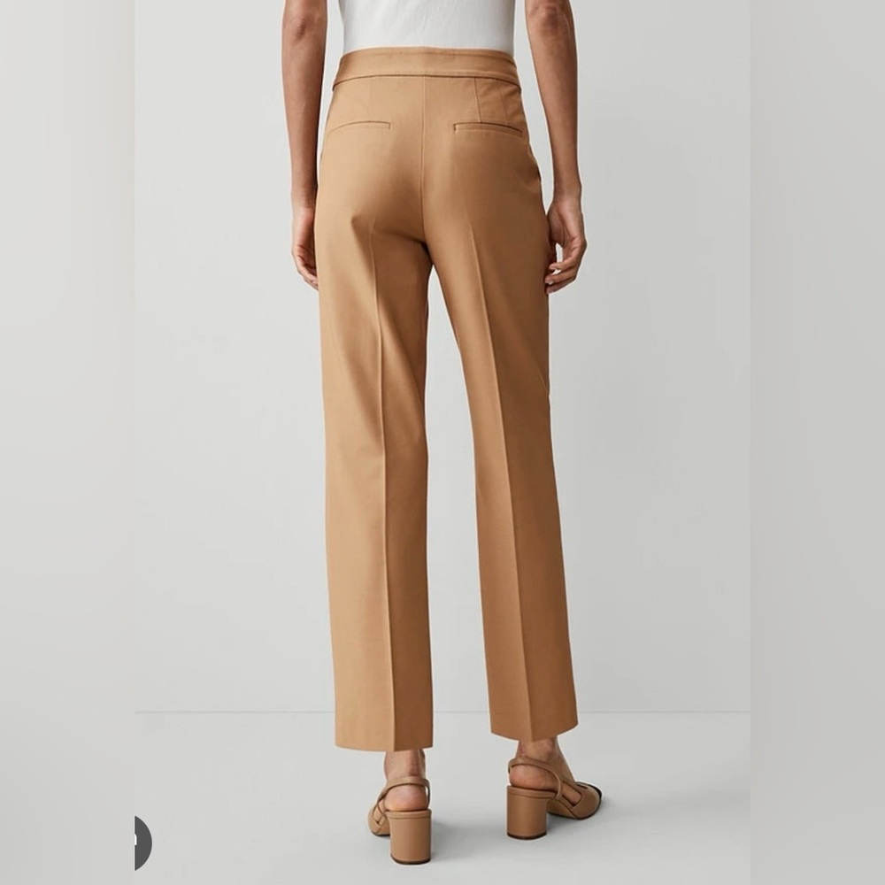 Ann Taylor The Button Pencil Pants Twill Straight Office Timeless Curvy - Picture 3 of 10